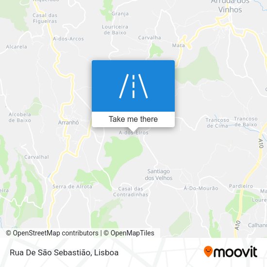 Rua De São Sebastião map