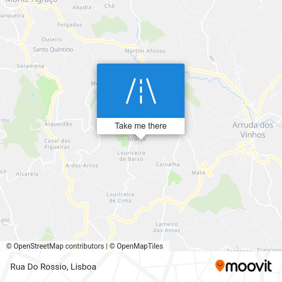 Rua Do Rossio mapa