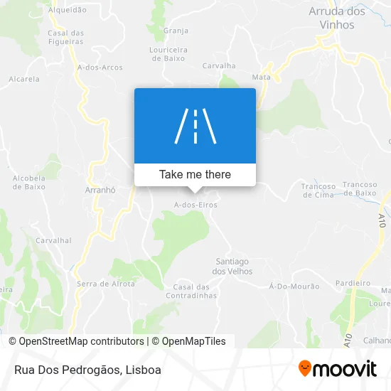 Rua Dos Pedrogãos map