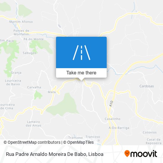 Rua Padre Arnaldo Moreira De Babo map