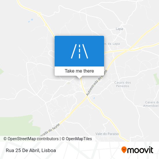 Rua 25 De Abril mapa