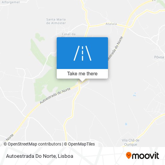 Autoestrada Do Norte map