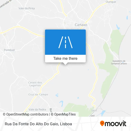 Rua Da Fonte Do Alto Do Gaio map