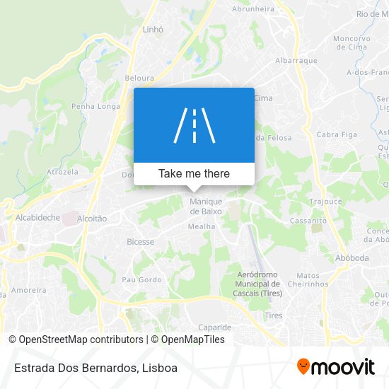 Estrada Dos Bernardos mapa