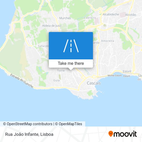 Rua João Infante mapa