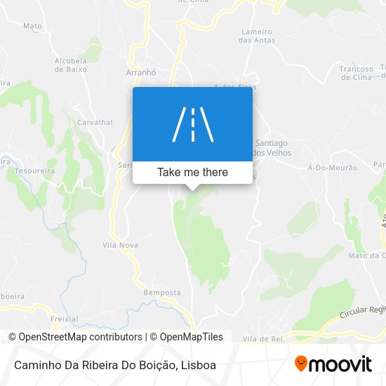 Caminho Da Ribeira Do Boição map