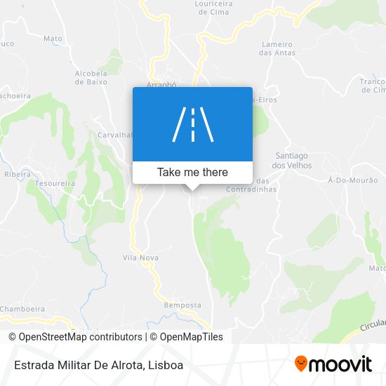 Estrada Militar De Alrota mapa