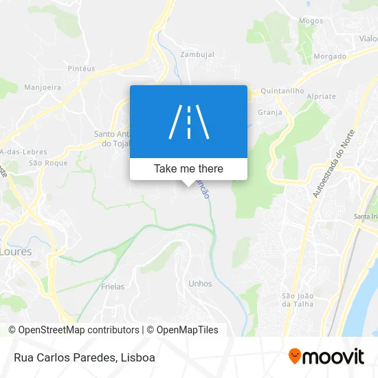 Rua Carlos Paredes map