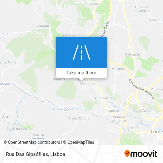 Rua Das Gipsófilas map