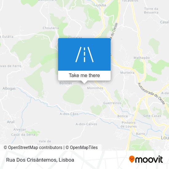Rua Dos Crisântemos map