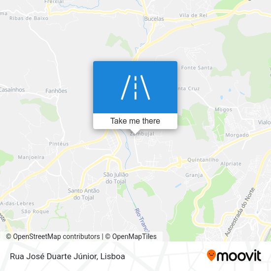 Rua José Duarte Júnior mapa