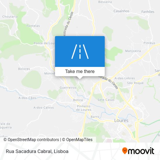 Rua Sacadura Cabral mapa