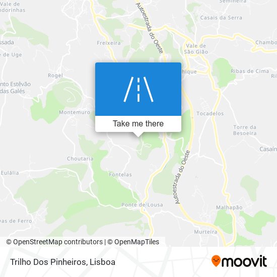 Trilho Dos Pinheiros map