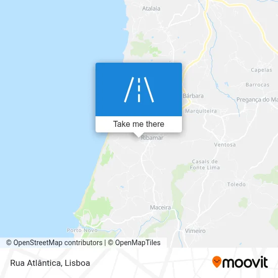 Rua Atlântica map