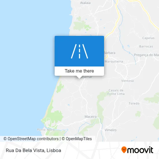 Rua Da Bela Vista map