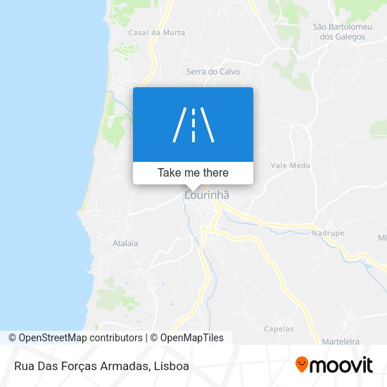 Rua Das Forças Armadas map
