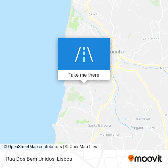 Rua Dos Bem Unidos map