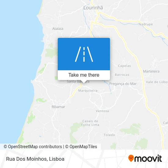 Rua Dos Moinhos map