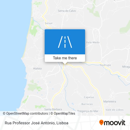 Rua Professor José António map