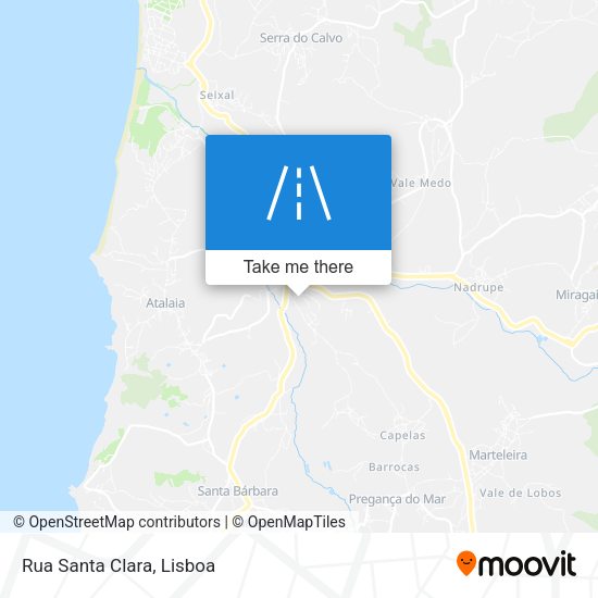 Rua Santa Clara mapa