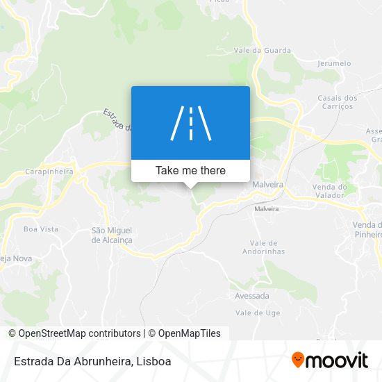 Estrada Da Abrunheira mapa