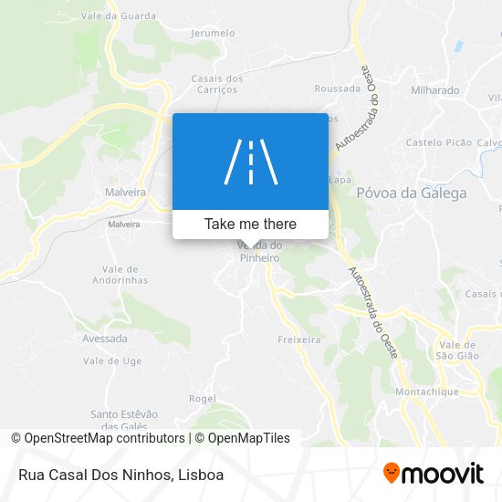 Rua Casal Dos Ninhos mapa