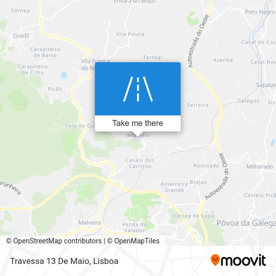 Travessa 13 De Maio map
