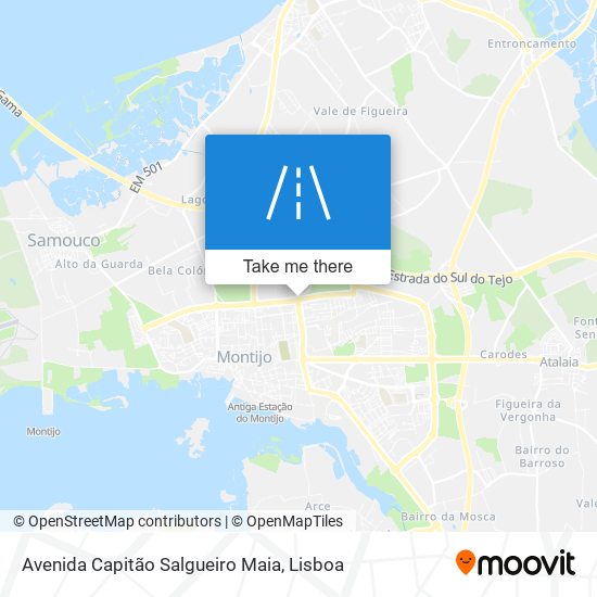 Avenida Capitão Salgueiro Maia mapa