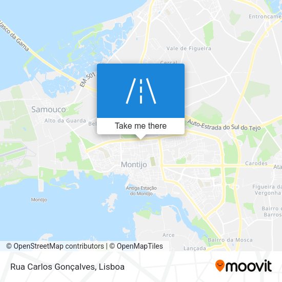 Rua Carlos Gonçalves mapa