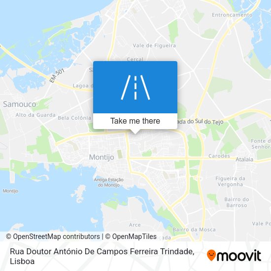 Rua Doutor António De Campos Ferreira Trindade map