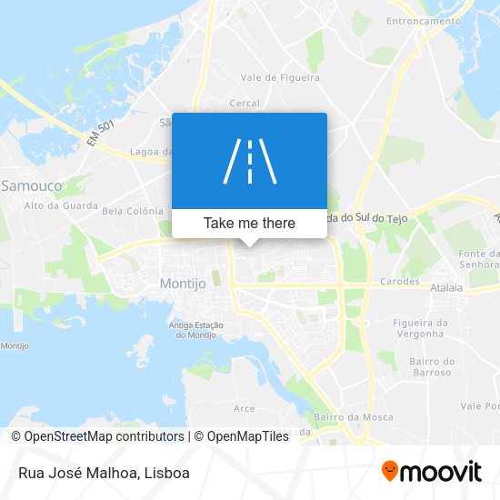 Rua José Malhoa mapa