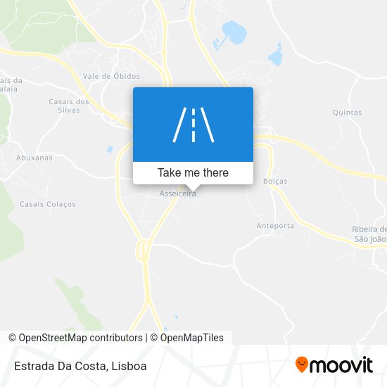 Estrada Da Costa mapa
