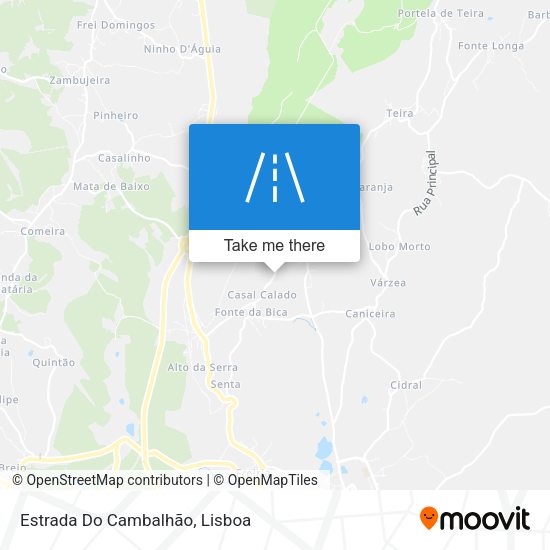 Estrada Do Cambalhão map