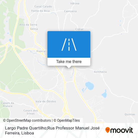 Largo Padre Quartilho;Rua Professor Manuel José Ferreira map