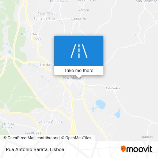 Rua António Barata map