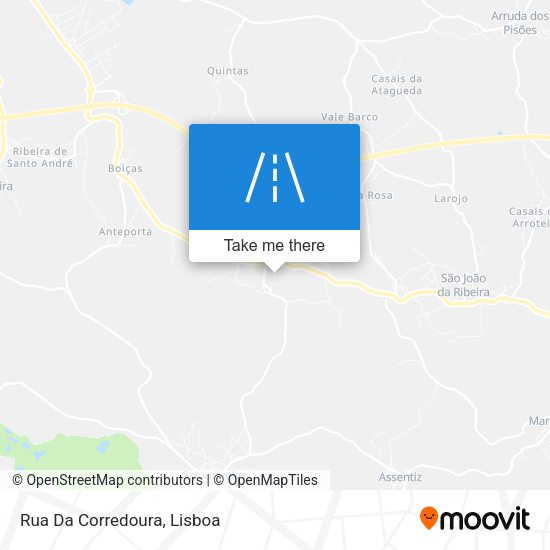 Rua Da Corredoura mapa