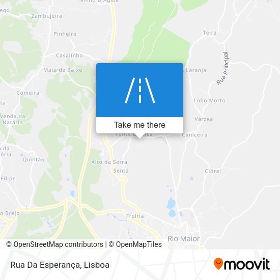 Rua Da Esperança mapa