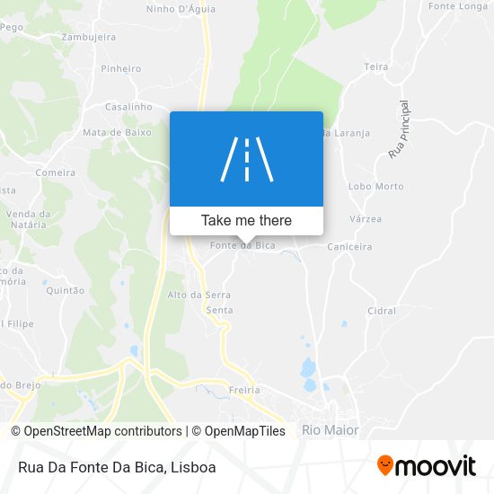 Rua Da Fonte Da Bica mapa