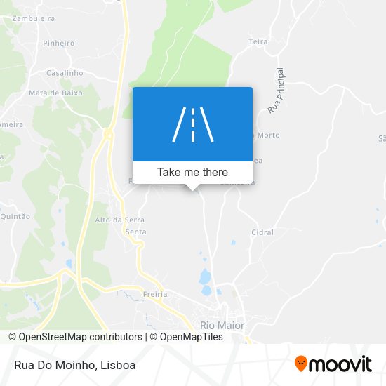Rua Do Moinho mapa