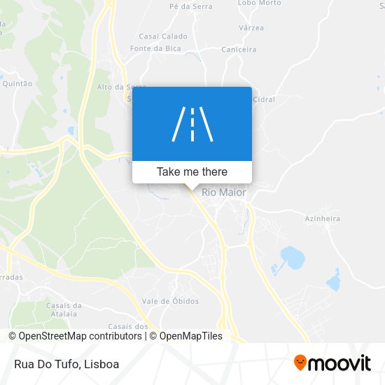 Rua Do Tufo mapa