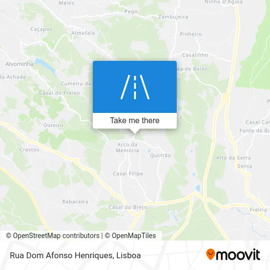 Rua Dom Afonso Henriques map