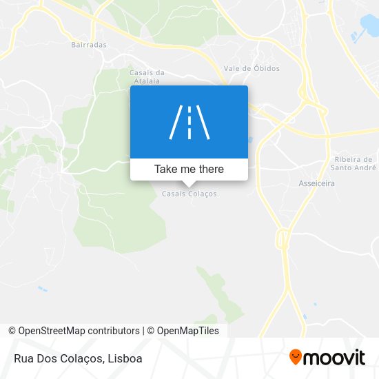 Rua Dos Colaços mapa