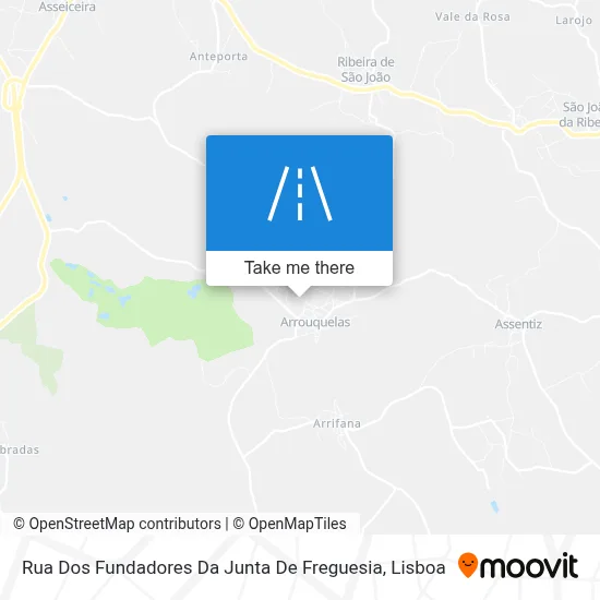 Rua Dos Fundadores Da Junta De Freguesia map
