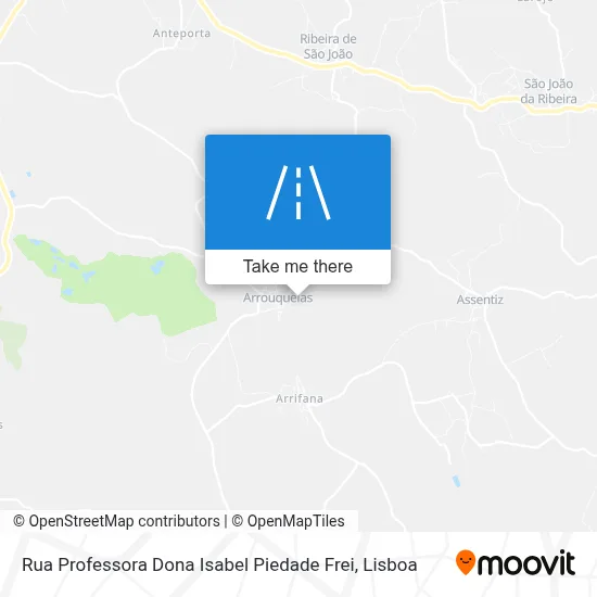 Rua Professora Dona Isabel Piedade Frei map