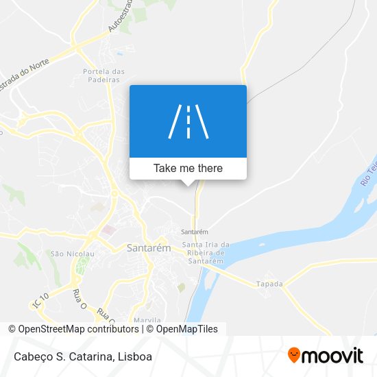 Cabeço S. Catarina mapa