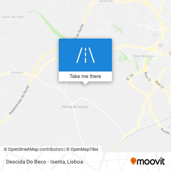 Descida Do Beco - Isenta map