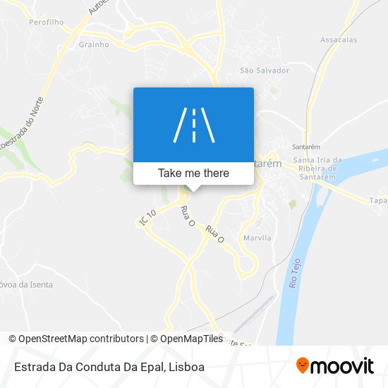 Estrada Da Conduta Da Epal map