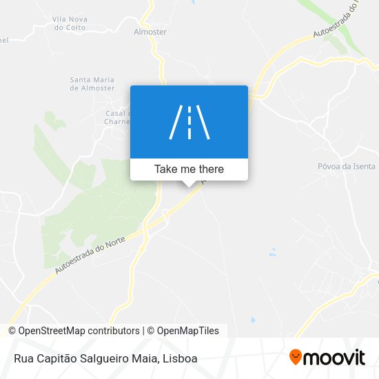 Rua Capitão Salgueiro Maia mapa