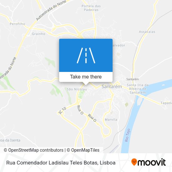 Rua Comendador Ladislau Teles Botas mapa