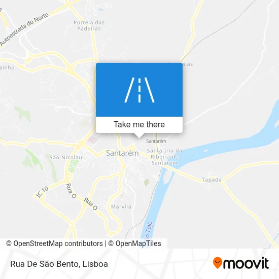 Rua De São Bento map